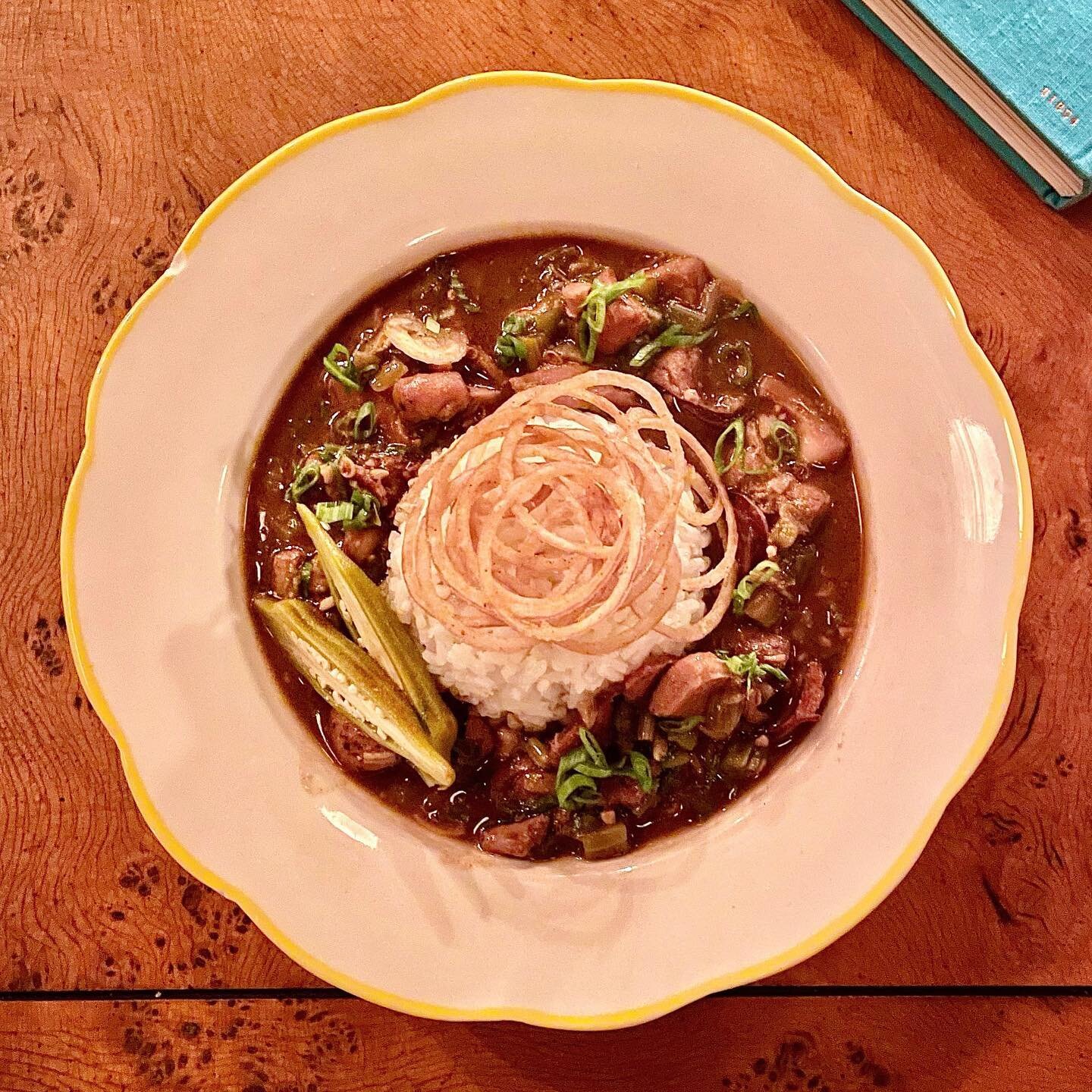 We serve a traditional New Orleans gumbo every Wednesday. Reminds us of home&hellip;