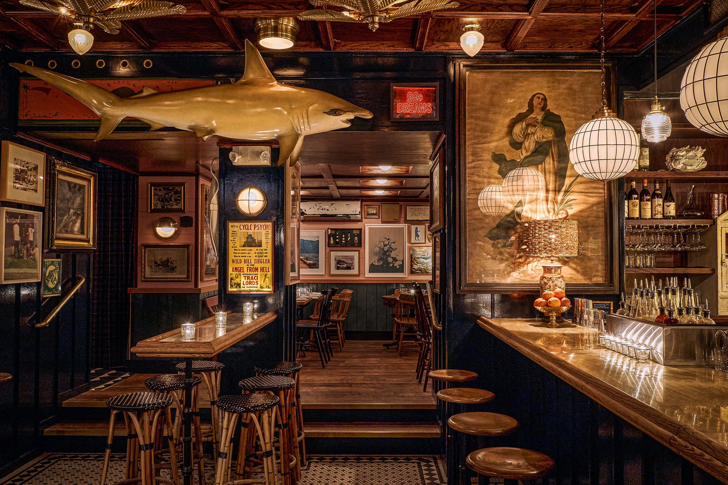 The Bar Evokes the Feeling of Drinking in New Orleans