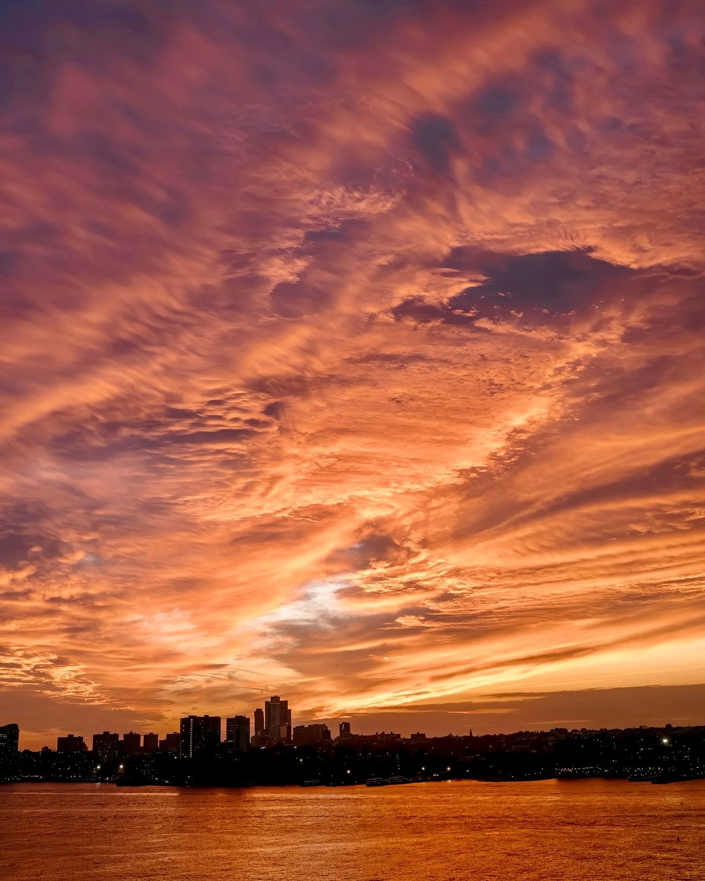 Last nights sunset, last nights oysters.