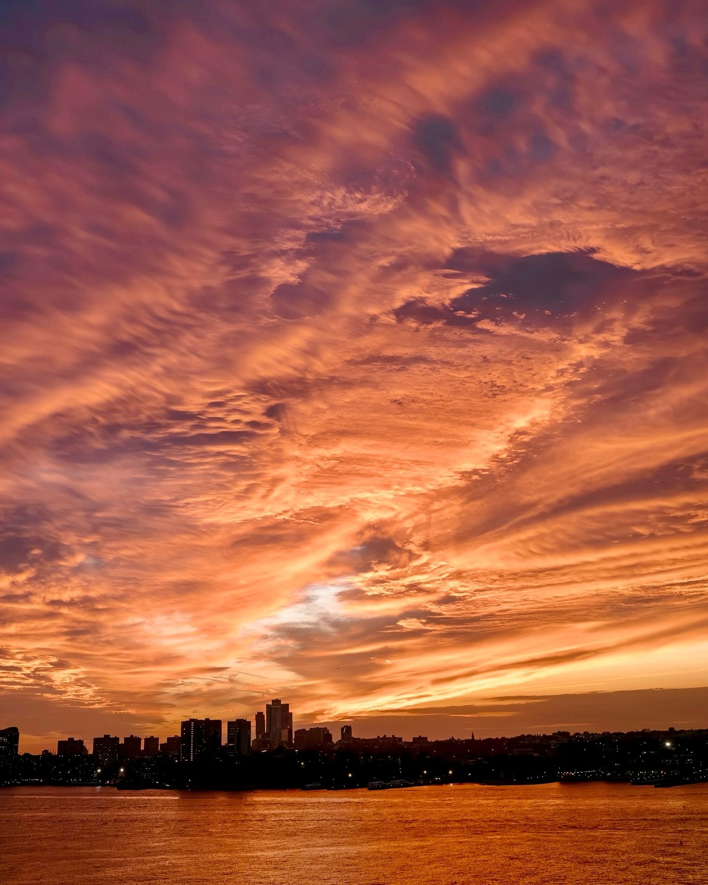 Last nights sunset, last nights oysters.