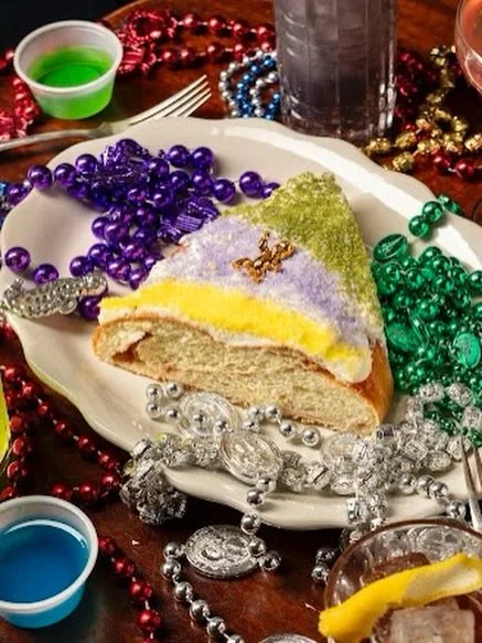King cake and Jell-O shots. Aka PEAK MARDI GRAS