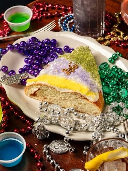 King cake and Jell-O shots. Aka PEAK MARDI GRAS