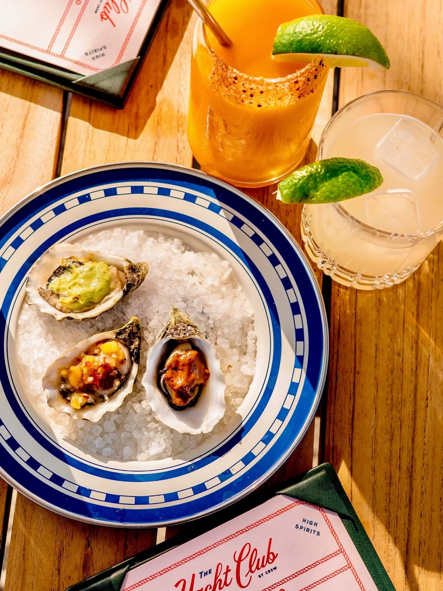 Oysters, cocktails, sunshine