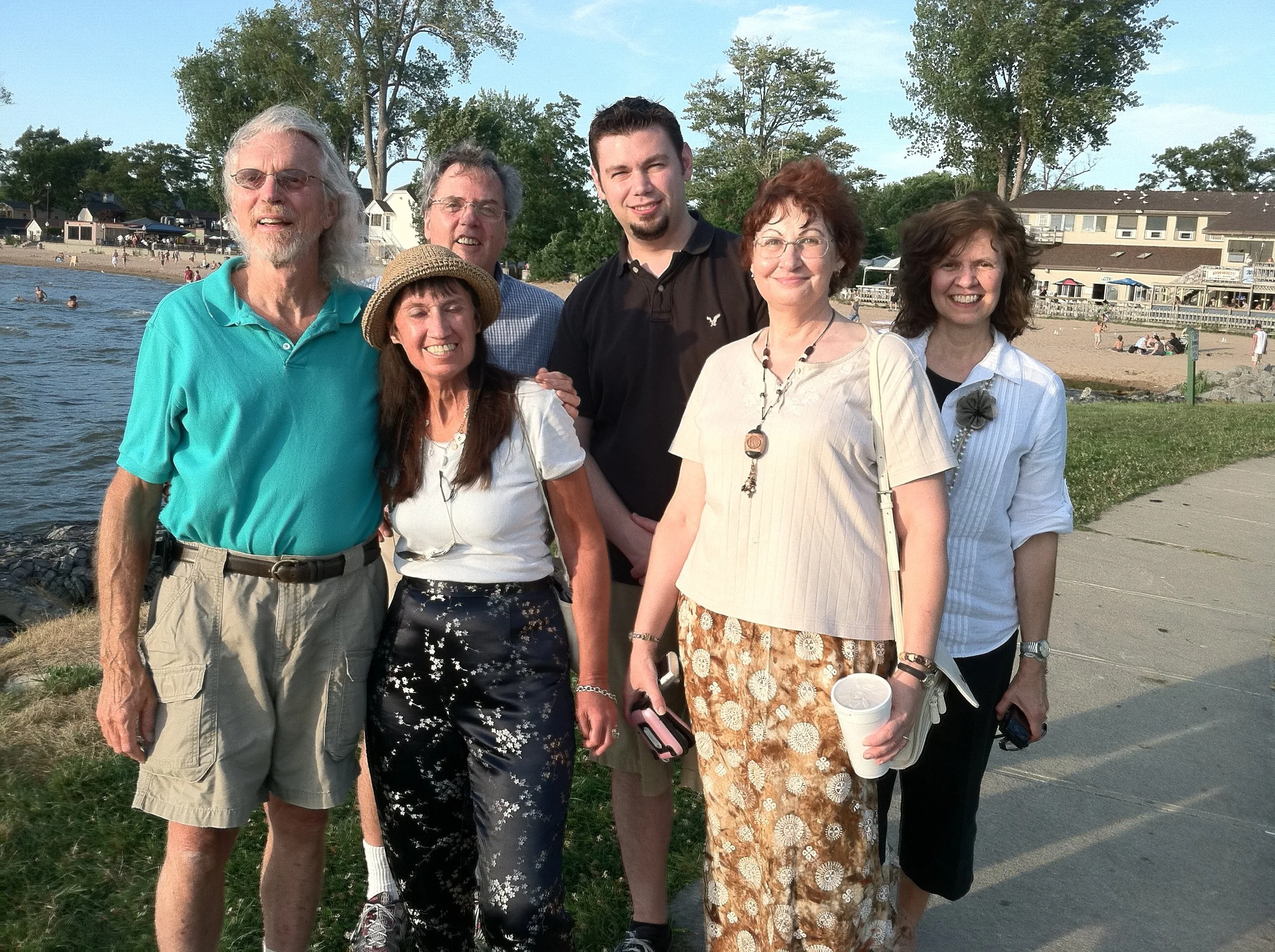 With Vaccaro cousins at reunion