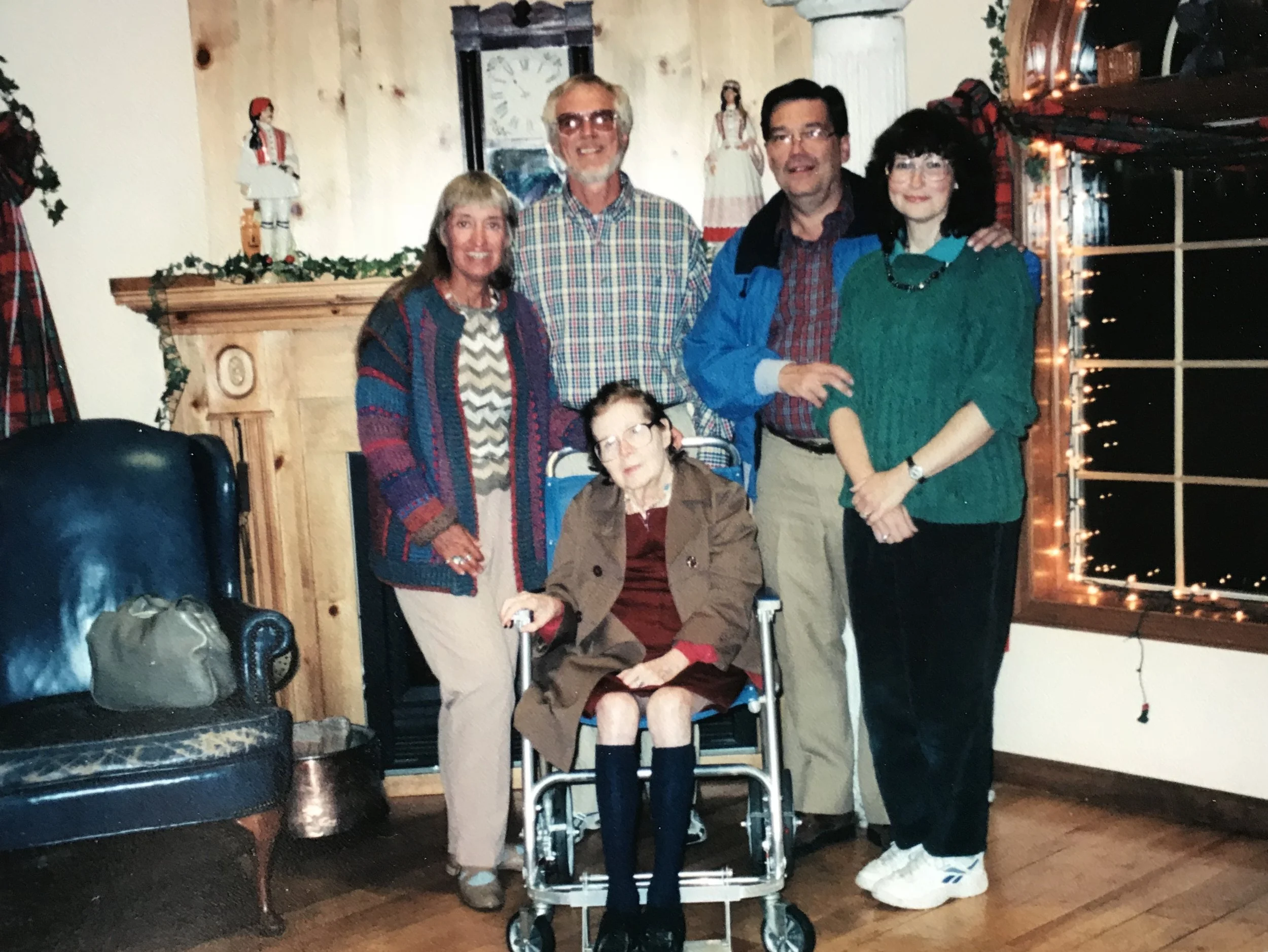 With Aunt Connie (seated)