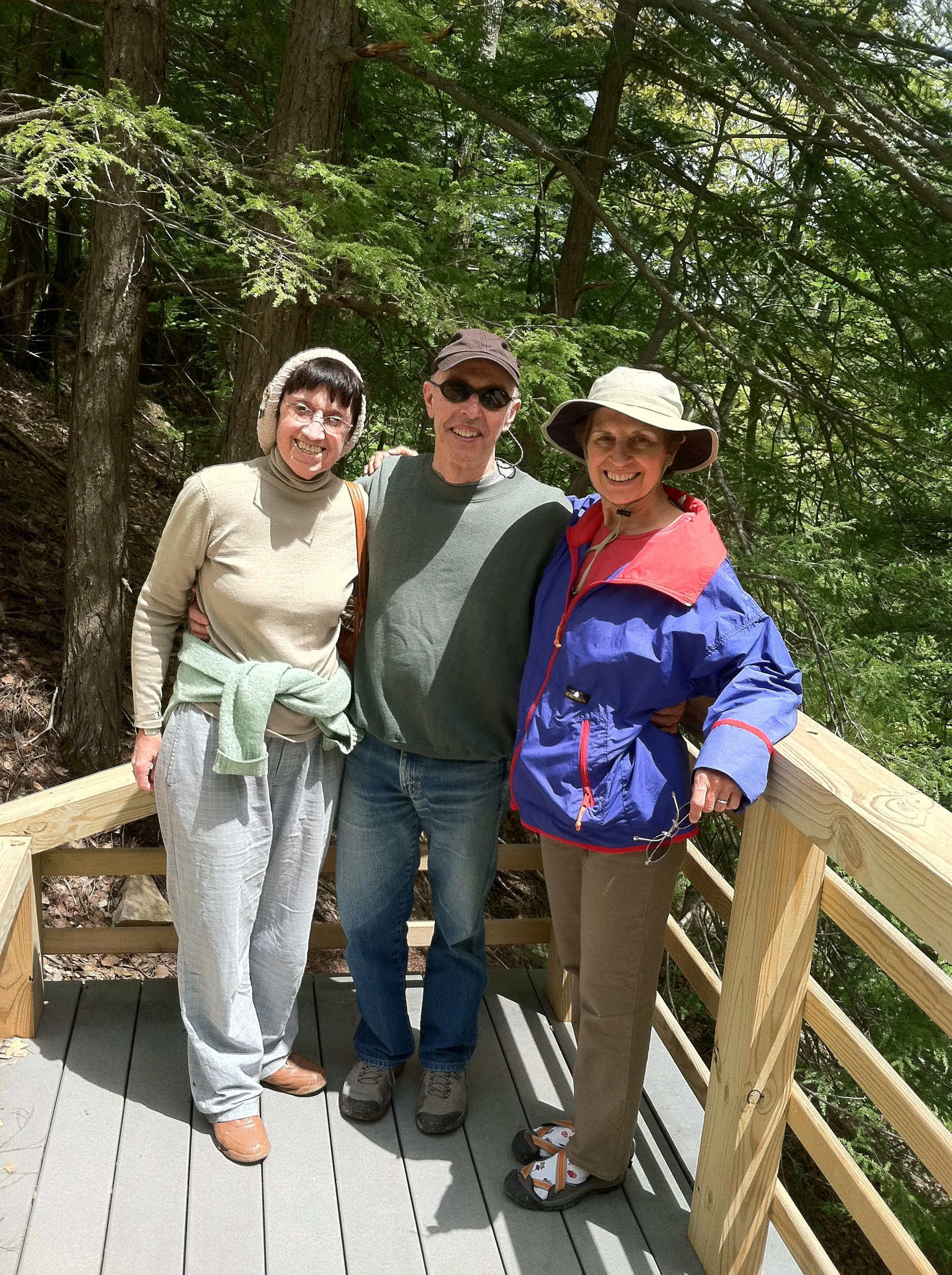 With friends Tom and Dee