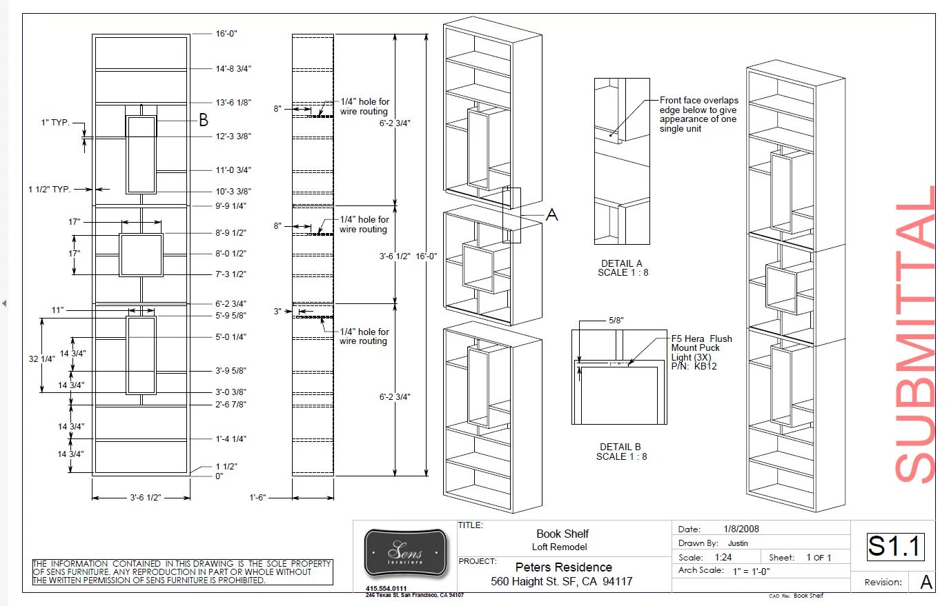 SUBMITTAL DRAWINGS FOR LOWER HAIGHT REMODEL