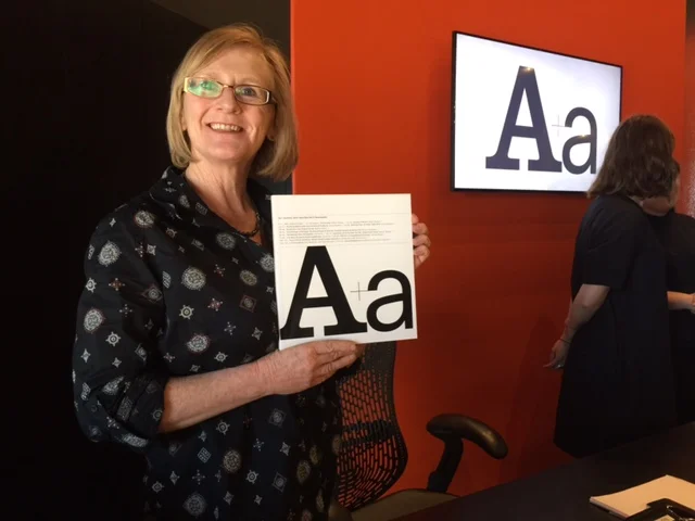 Leanne Gunnelson welcoming guests at ACCA!