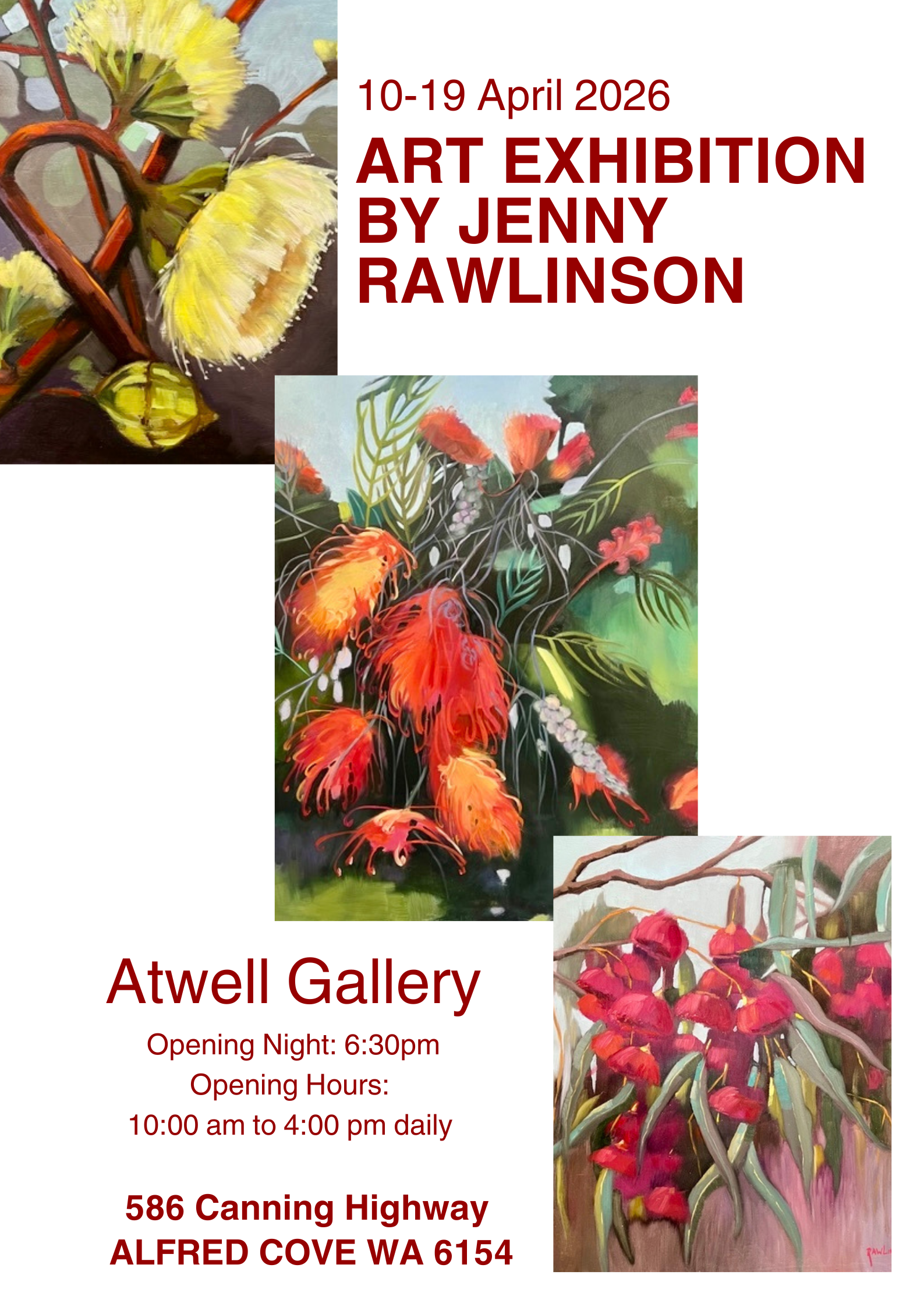 Grey and Red Art Exhibition Painting Modern Poster - 1.png