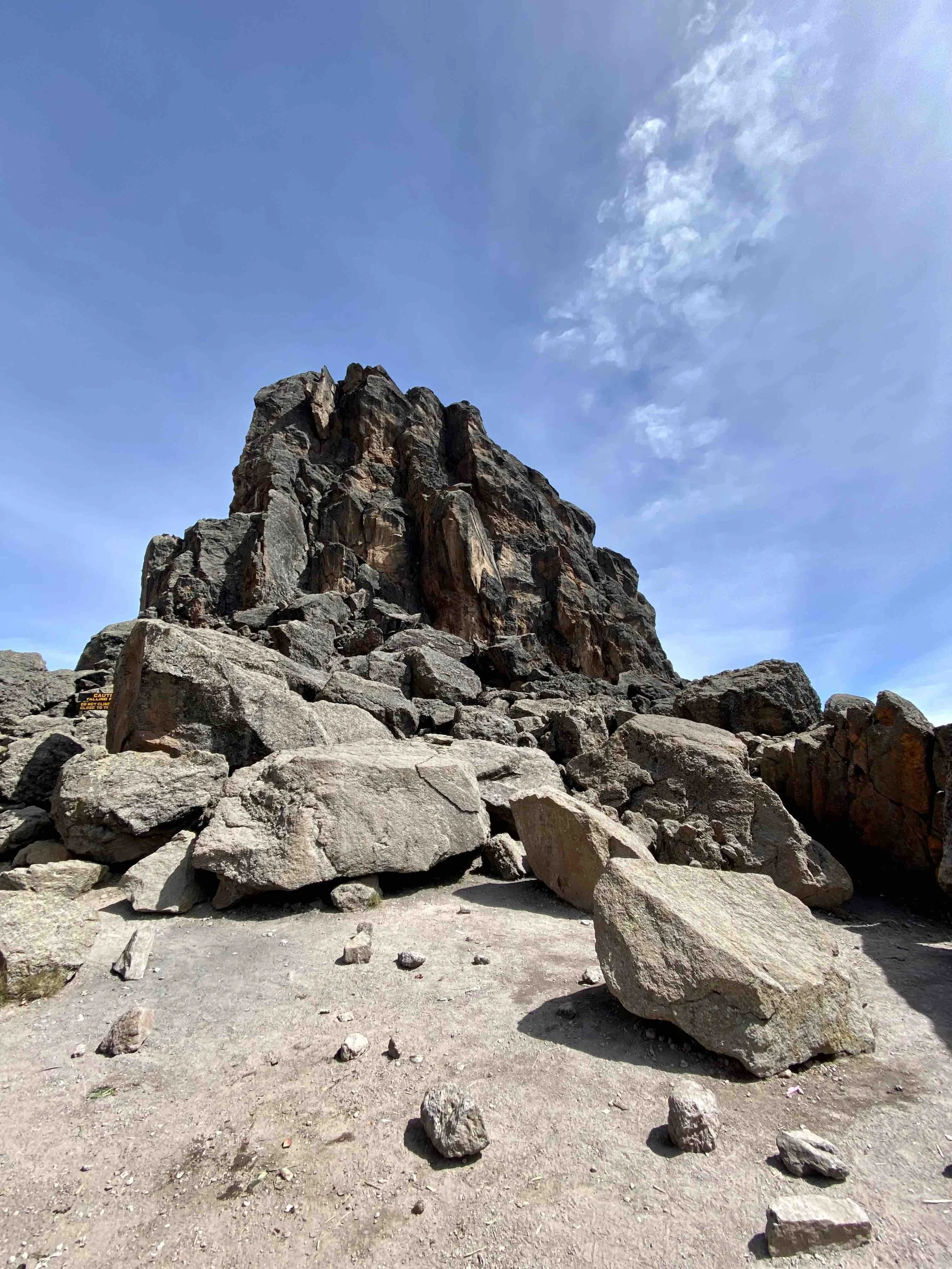 Seeing the lava tower up close makes me want to climb it