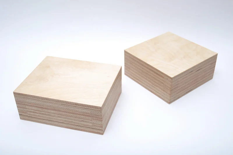Plyboxes were developed as an easily customizable riser system for making computer monitors and laptops more ergonomic. The use of a standardized material (birch ply) and this particular construction method enable parts to be pre-made and assembled to any given height, within a 0.25 inch tolerance. Please contact for pricing. 