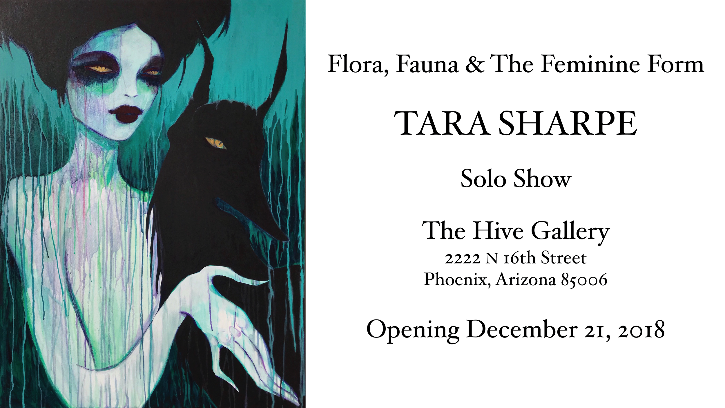 “The Enchantment of Twilight (Origin)” Tara Sharpe acrylic on canvas 30” x 40”