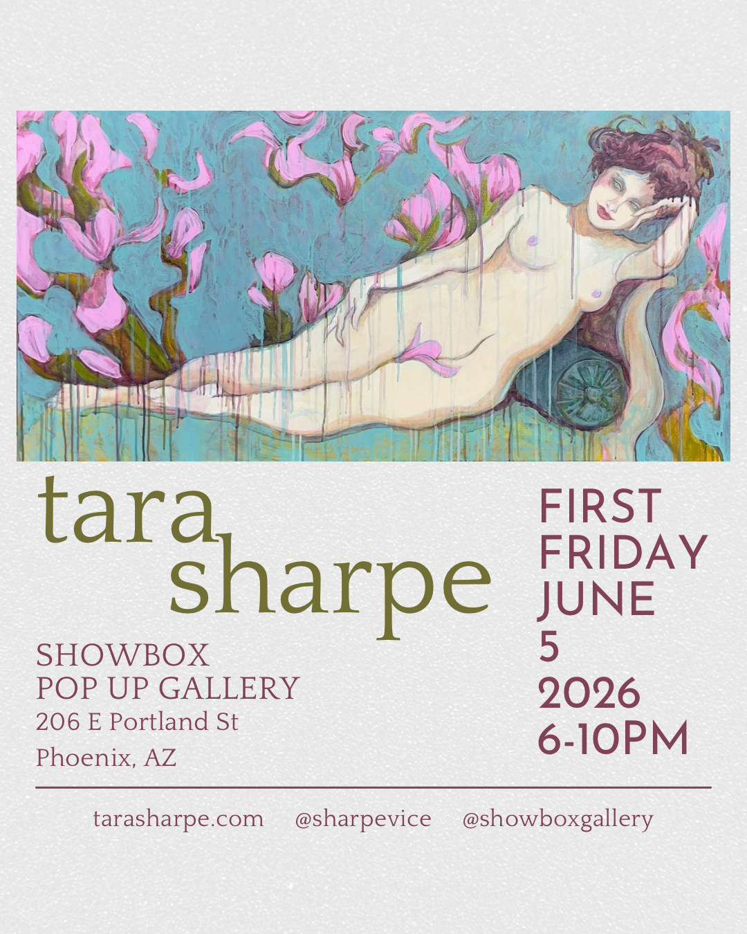 Tara Sharpe at SHOWBOX Pop Up Gallery