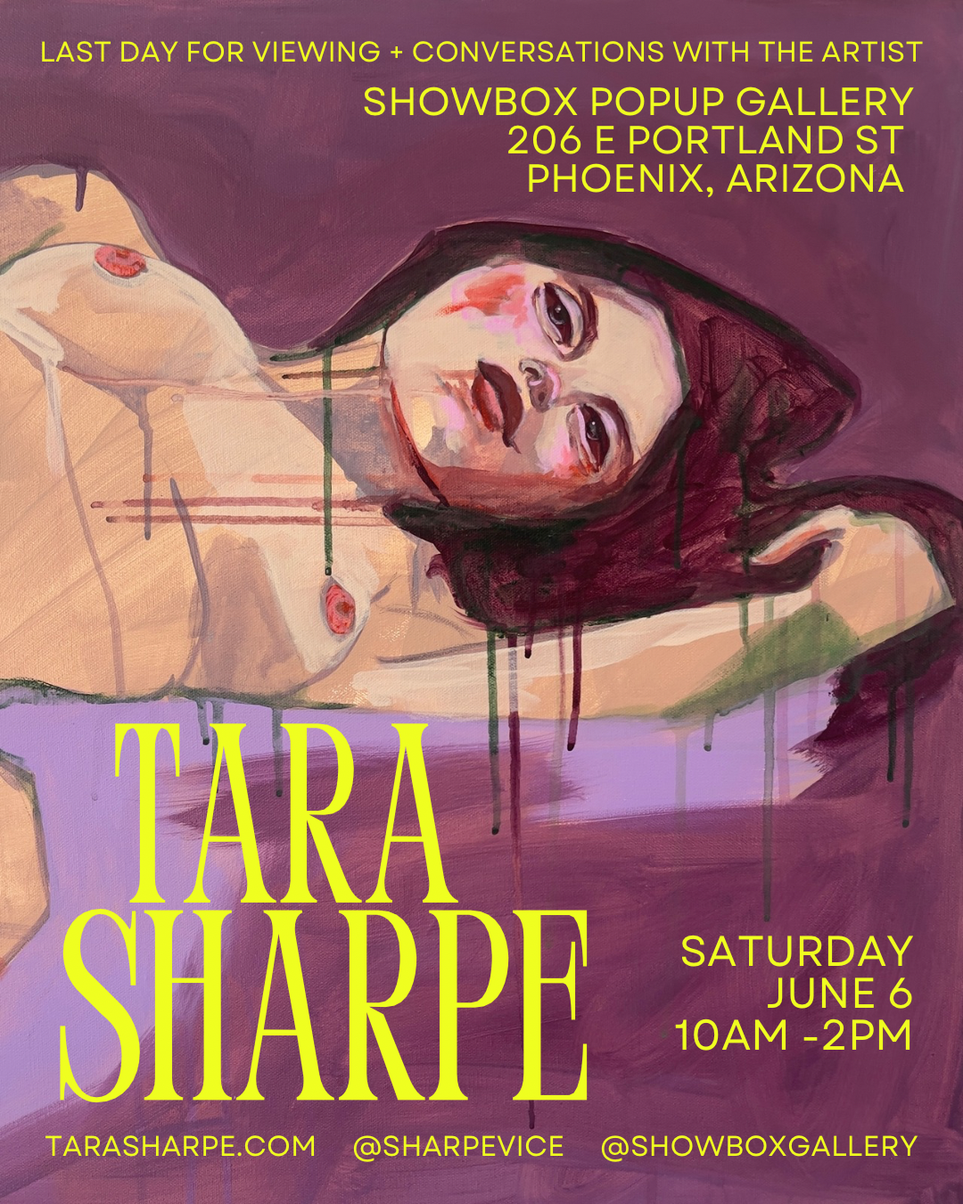 Tara Sharpe at SHOWBOX Last Day / Conversations with the Artist