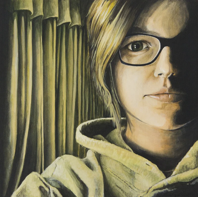 "The Scout" 16x16 Acrylic on Board