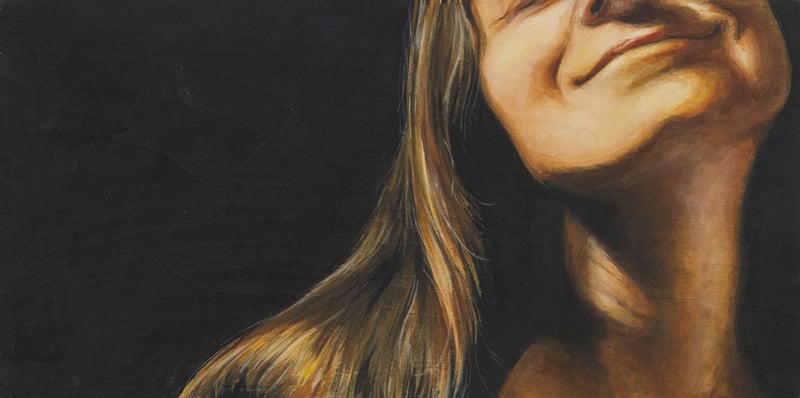 "Lean", 8x16", Acrylic on board, 2014