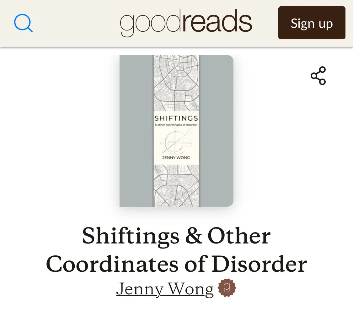 Now on Goodreads: Shiftings &amp; Other Coordinates of Disorder 