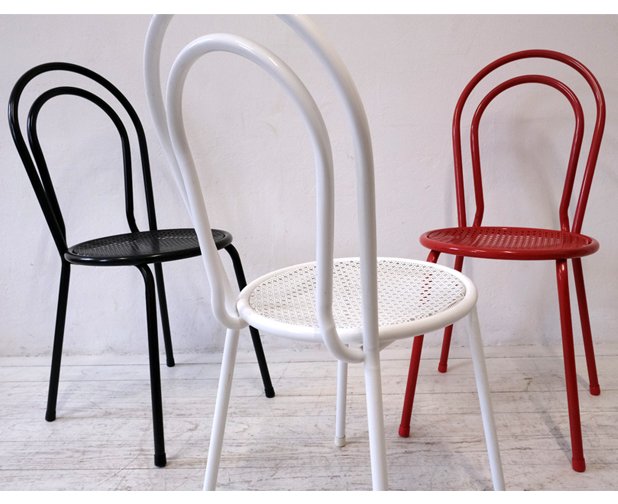 Stuhl, Stahl, lackiert, VEB, Halle, DDR 2.jpg