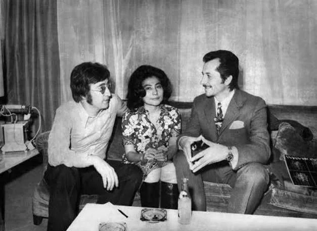 La pareja junto a Buñola