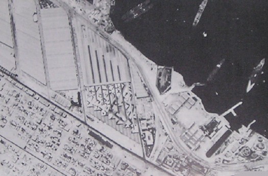 Imagen aérea del falso puerto de Alejandría