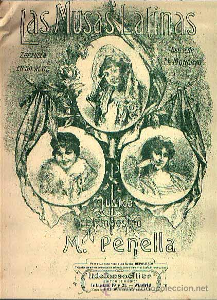 Cartel original de la obra Las Musas Latinas