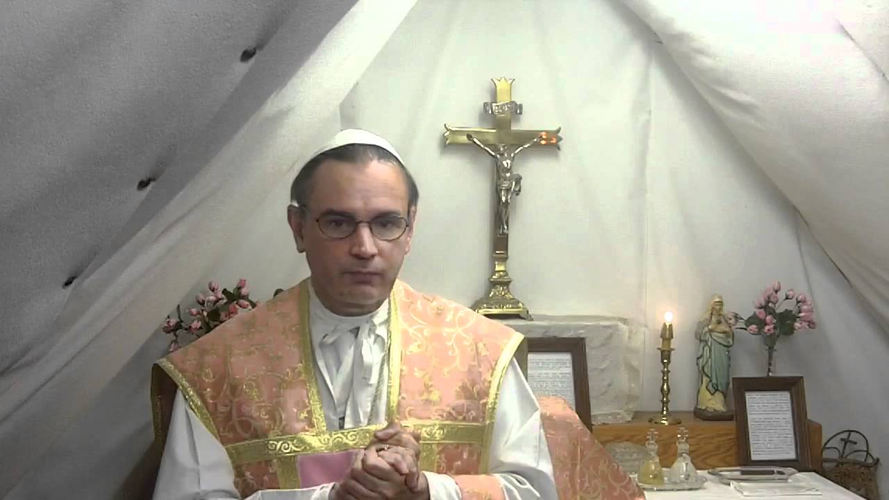 El «nuevo Papa» oficiando misa