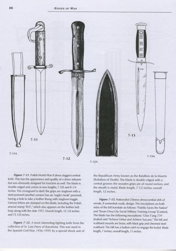 Cuchillo usado por el Batallón de la Muerte (figura 7-12)