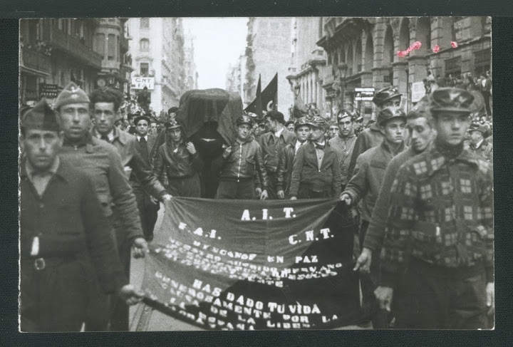 Funeral de Durruti por las calles de Barcelona