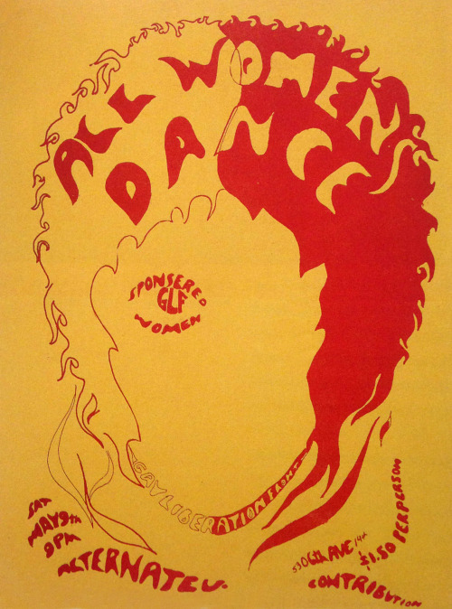 All Women's Dance, baile organizado por el Gay Liberation Front Women (1970)