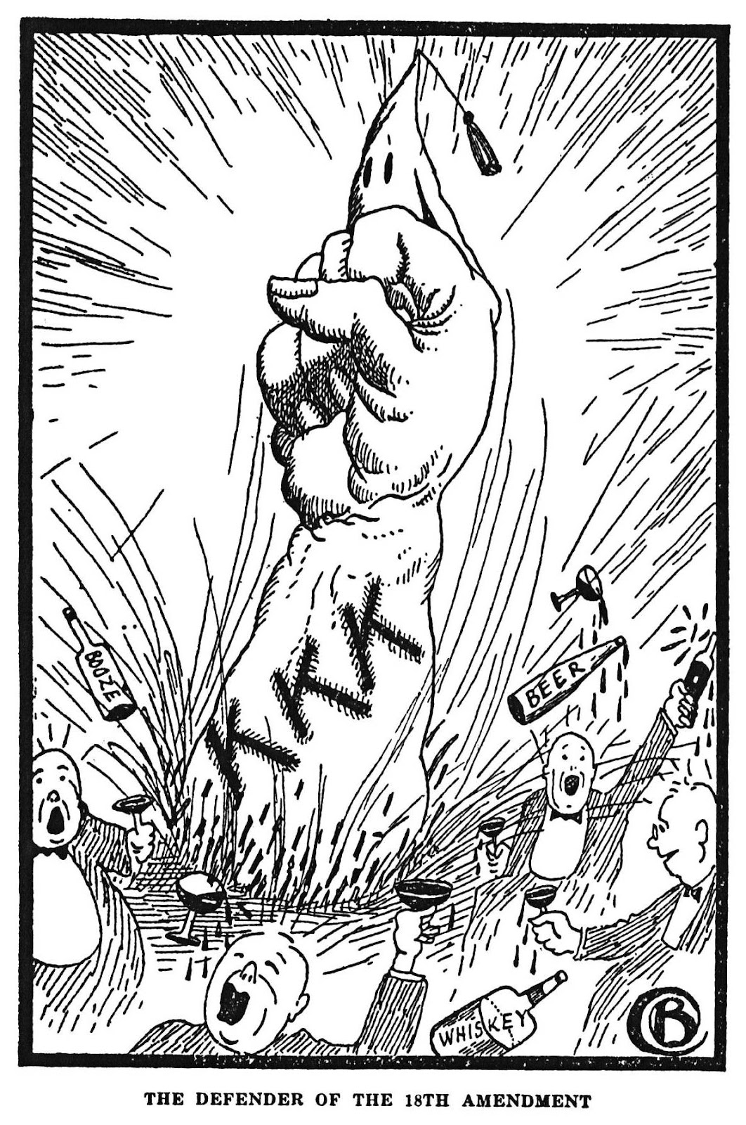 Propaganda del Klan contra el consumo de alcohol