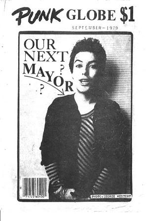 La revista Punk Globe dedica su portada a Biafra: «¿Nuestro próximo alcalde?», se pregunta