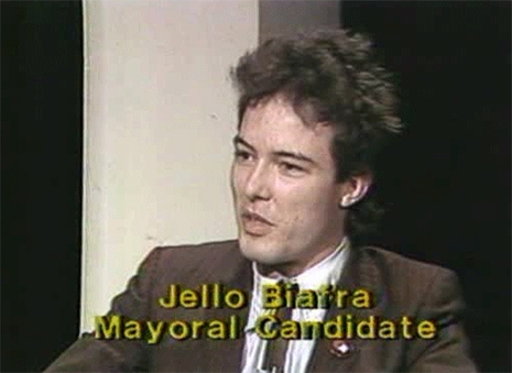 Entrevista televisiva con el candidato Jello Biafra