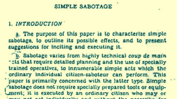 Introducción del Simple Sabotage Field Manual