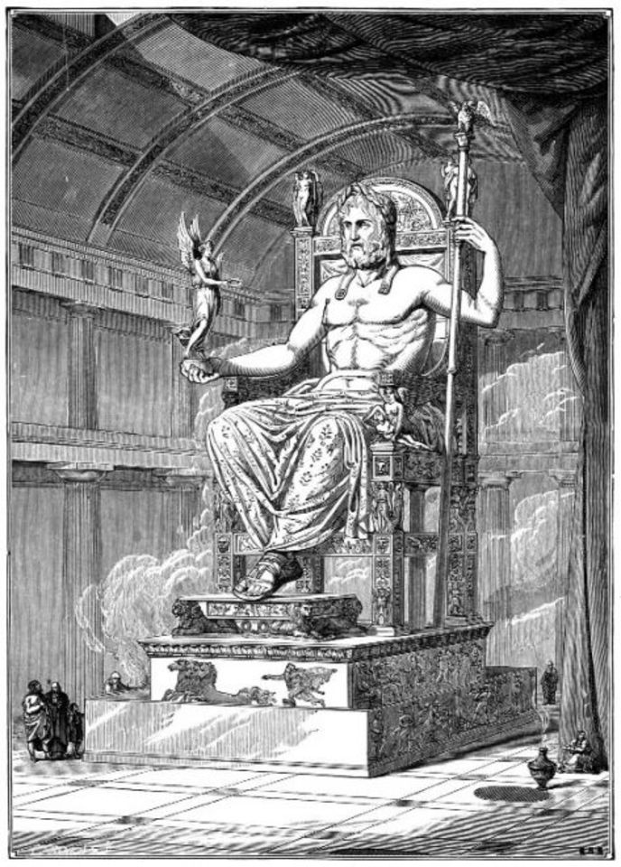 Zeus en su trono