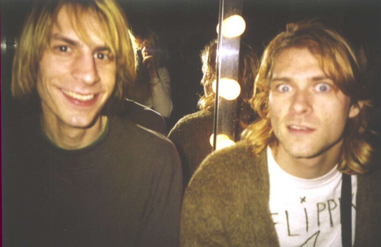 Mark Arm, de Mudhoney, junto a Kurt Cobain