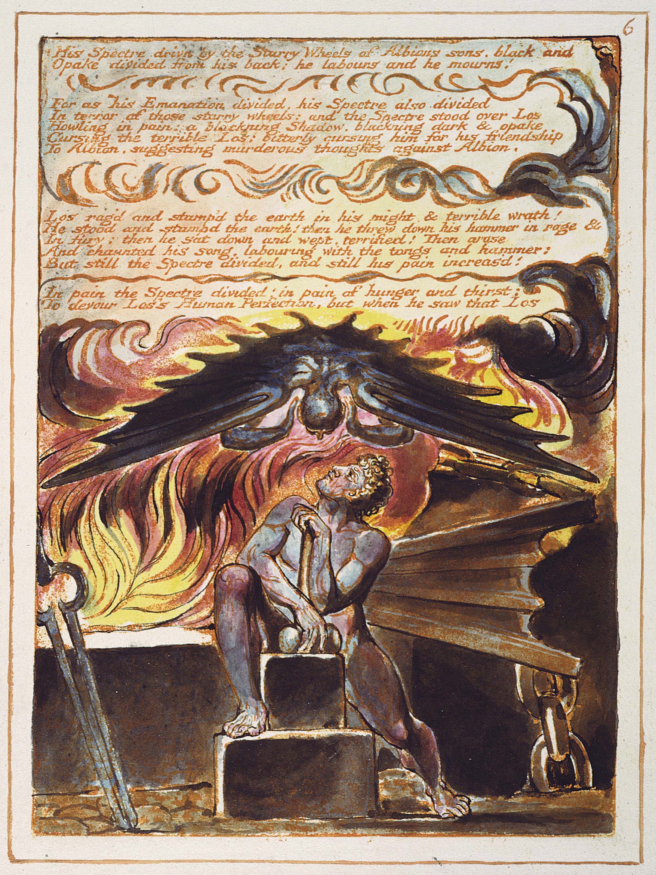 Lámina original de Jerusalem de William Blake