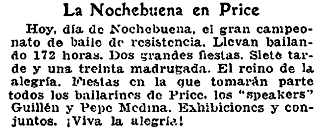 Anuncio del evento como acto navideño en el Price de Madrid ( ABC )