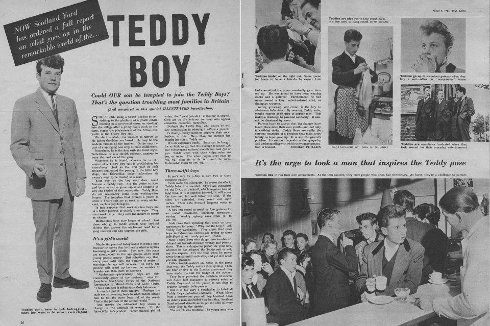 Reportaje sobre el estilo eduardiano del teddy boy