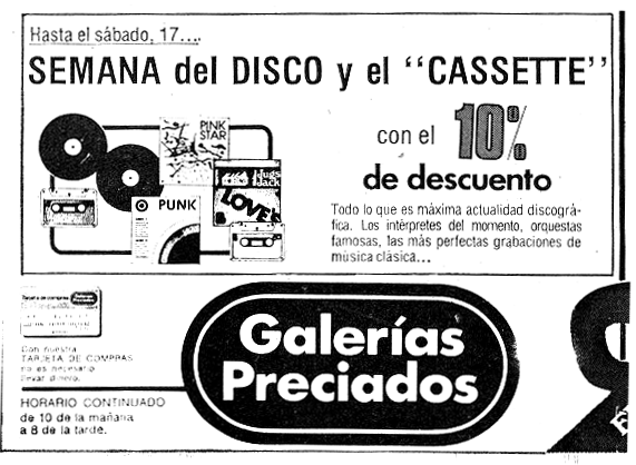 El punk llega a Galerías Preciados (diciembre de 1977)