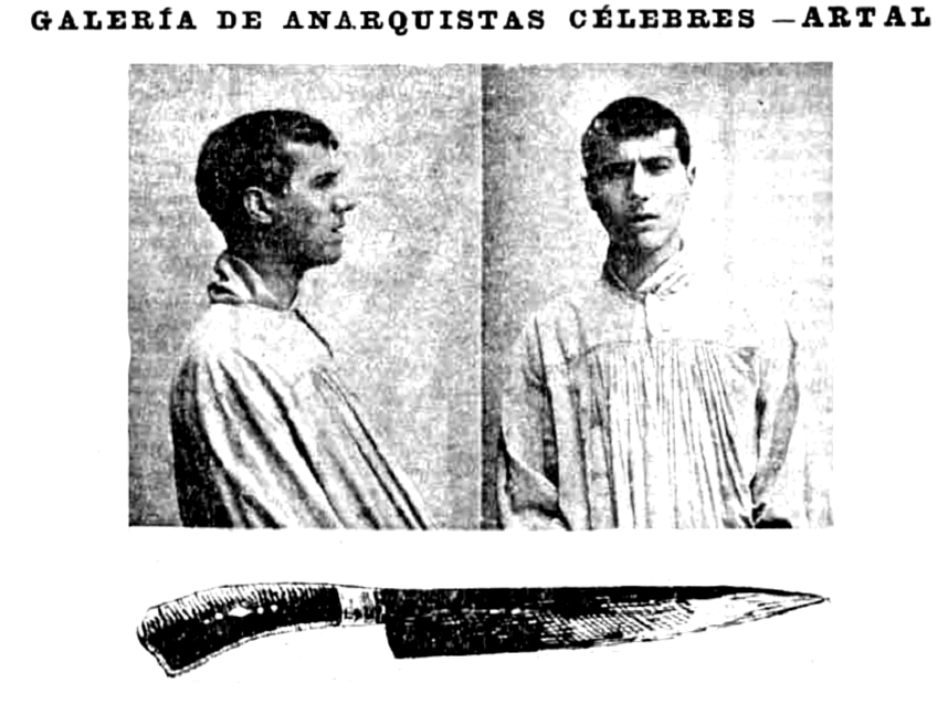 Puñal usado por al anarquista Artal para atentar contra Maura en 1904
