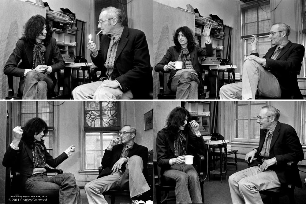 Jimmy Page junto a Burroughs