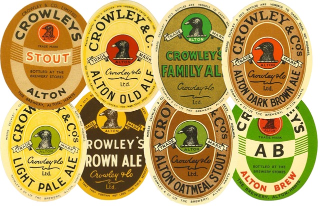 Posavasos publicitarios de la cerveza Crowley