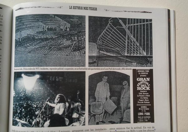 Fotografías interiores del periódico Así sobre los incidentes en el Luna Park