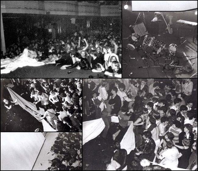 Diferentes instantes de los incidentes en el Ritz