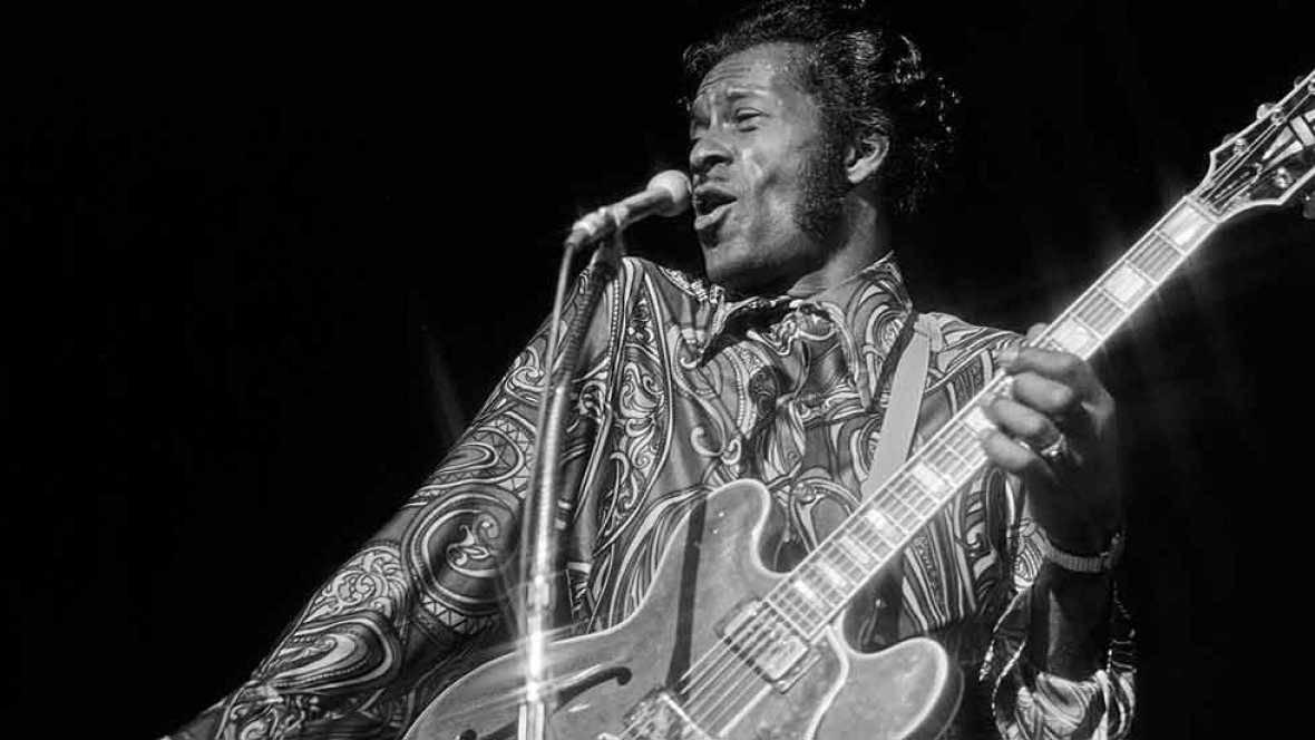 Chuck Berry en una imagen de su gira de 1981