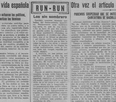 «Los sin sombrero», portada de El Liberal (16 de agosto de 1930)
