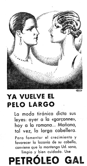 Anuncio publicado en La Voz anunciando el final de la garconne