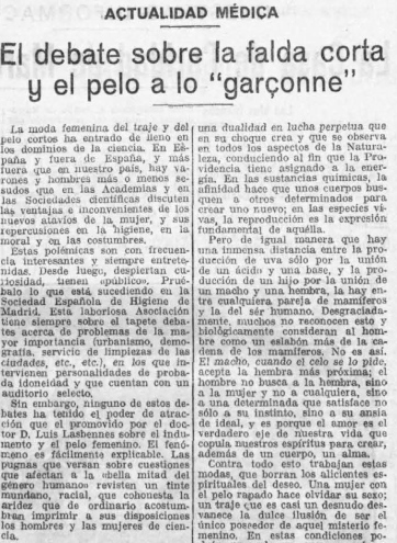 Artículo publicado en El Imparcial (25 de marzo de 1928)