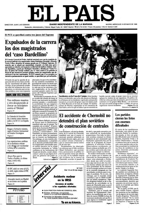 «Incidentes en la Casa de Campo». La Polla Records en la portada de El País