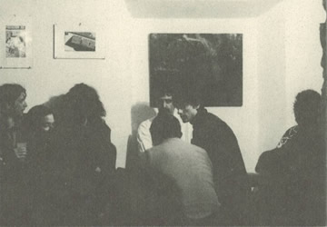 Otro instante de la visita de Zappa a La Carbonería